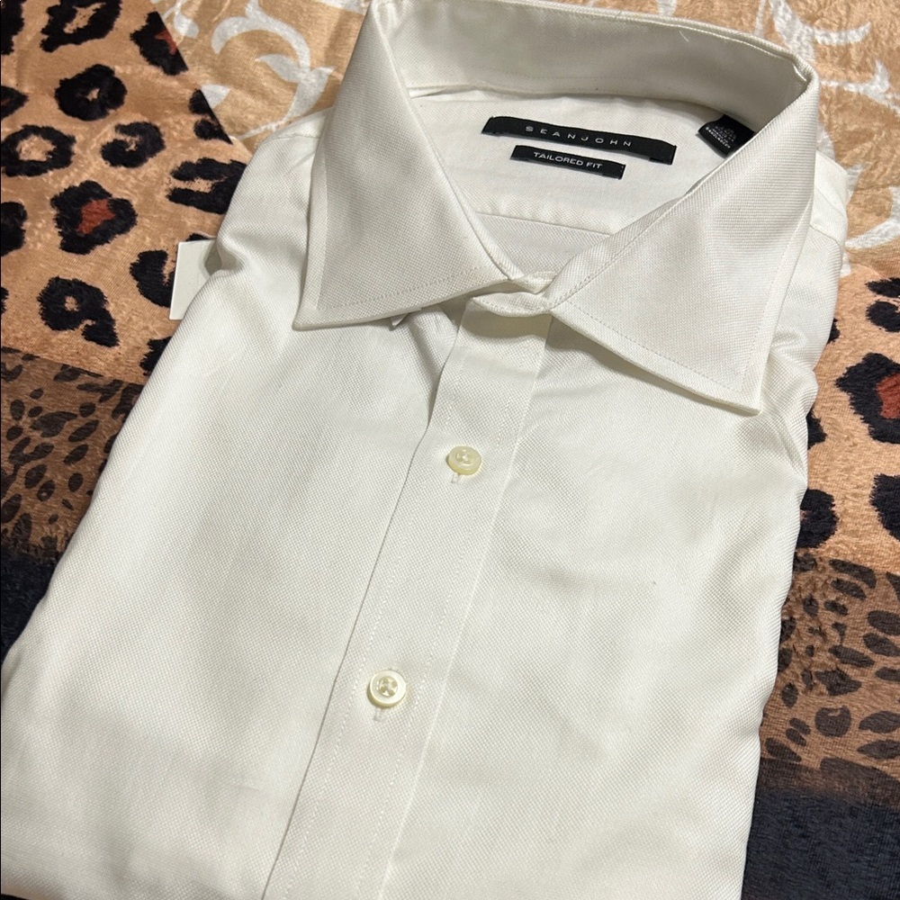 Sean John Ivory Men's Dress Shirt